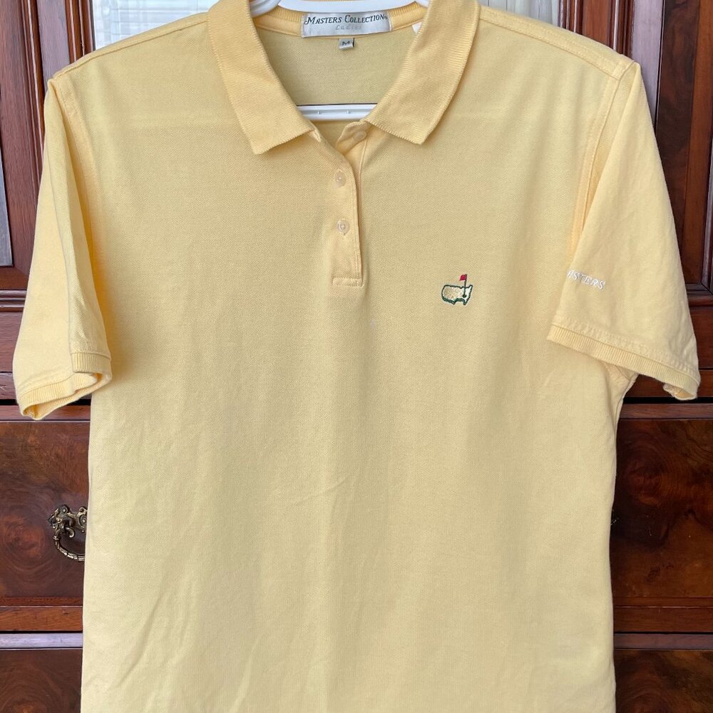 Masters Collection (Master's) Ladies Yellow Polo Shirt  Sz Med